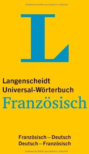 Redaktion Langenscheidt - Langenscheidt Universal-Wörterbuch Französisch: Französisch-Deutsch/Deutsch-Französisch (Langenscheidt Universal-Wörterbücher) - Preis vom 10.10.2026 11:48:34 h