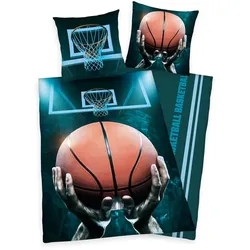 Herding Basketball Bettwäsche Größe 80x80 + 135x200 cm