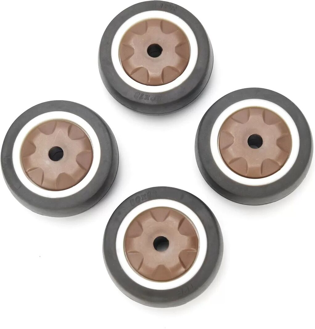 INF Roulettes à tige TPR robustes - Lot de 4 Roue simple 2 pouces Roue simple