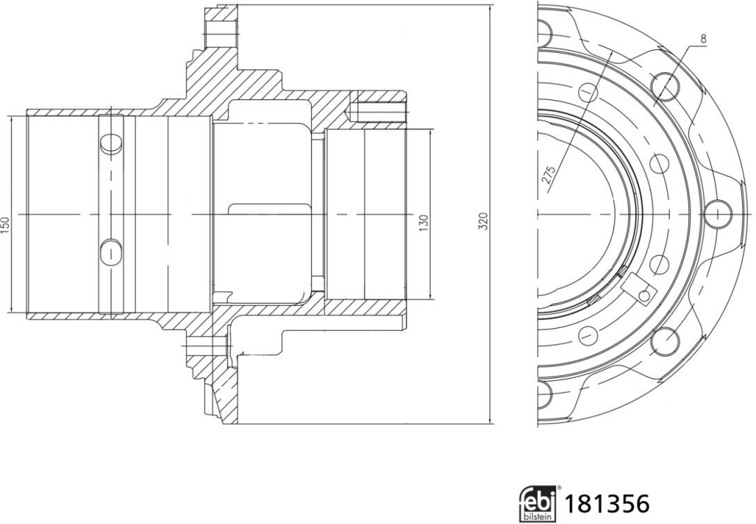 Febi Bilstein Mozzo ruota 181356