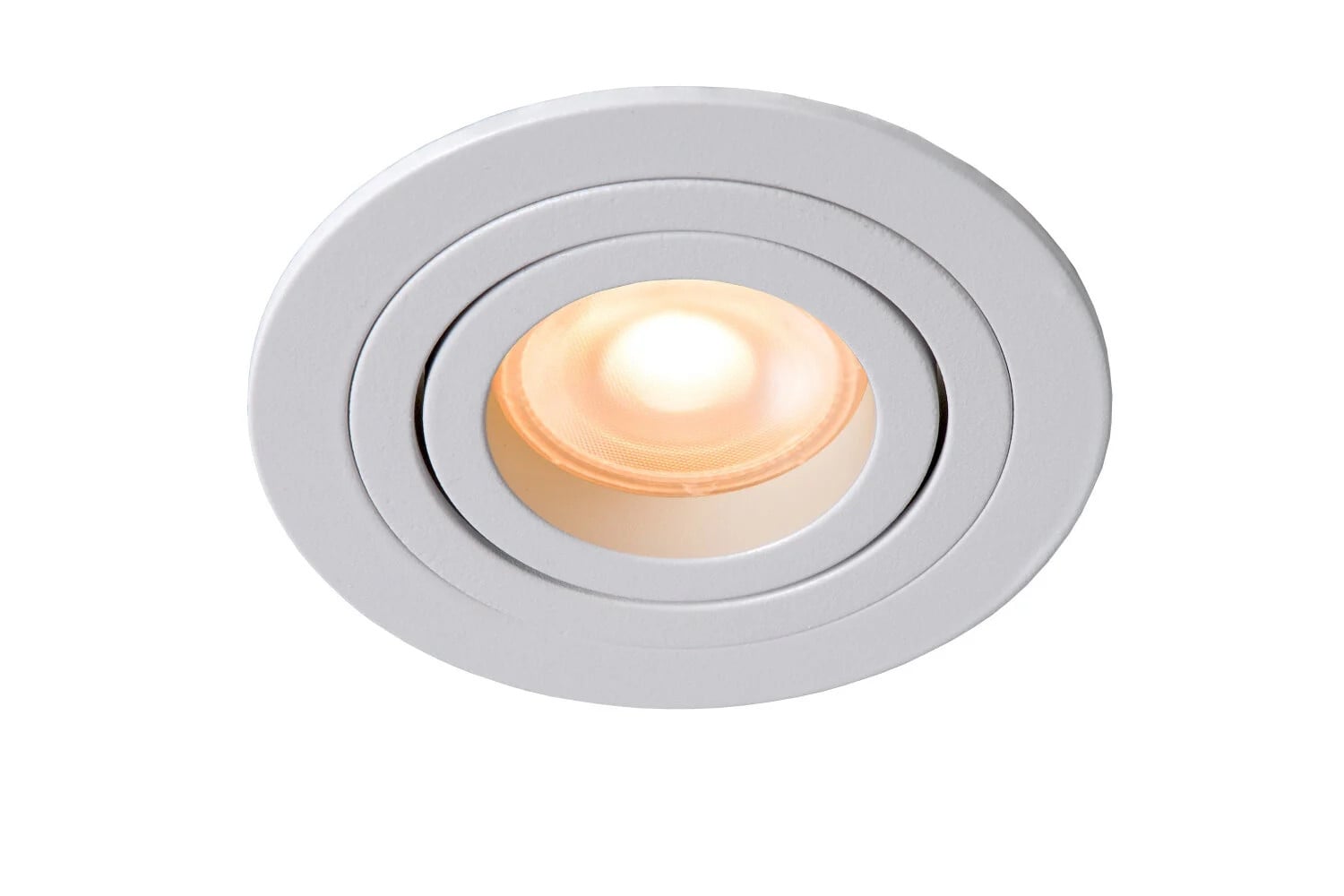 Lucide 22954/01/31 Inbouwspot Wit, Dimbaar en Verstelbaar, GU10, Ø 9,2 cm