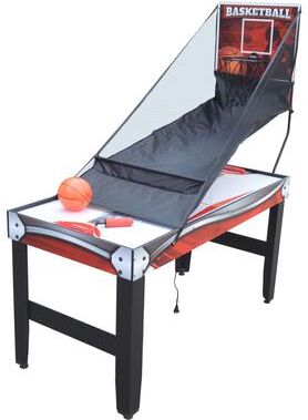 Hathaway Scout 54-in 4-in-1 Multi Combo Game Table, Air Hockey, Arcade Basketball, Table Tennis, Dry Erase Board