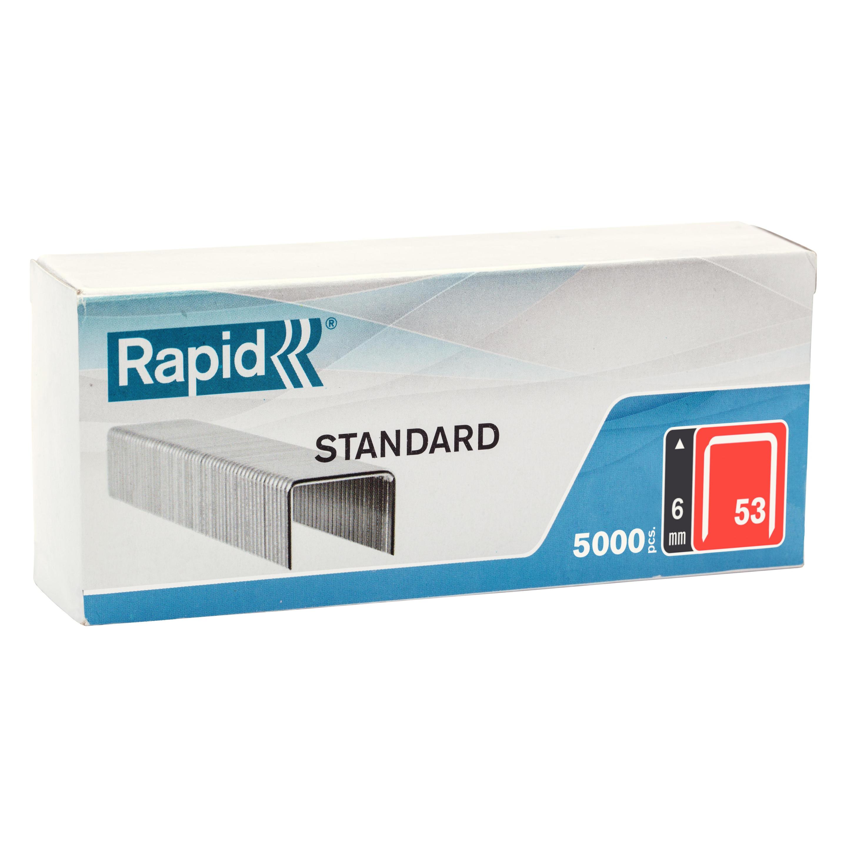 Rapid Tackerklammern Nr. 53 6mm verzinkt VE=5000 Stück (40108657)