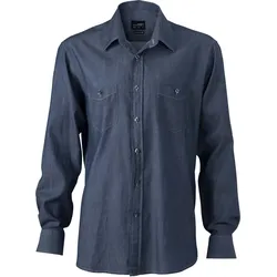 James & Nicholson Herren Denim Hemd JN629