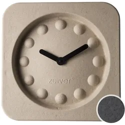 Zuiver Wanduhr Pulp Time square Schwarz / 36x36x7 cm