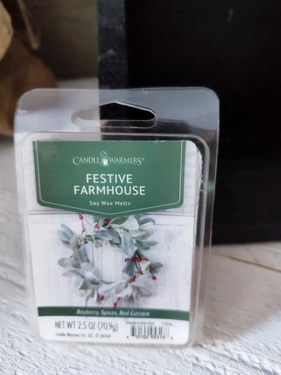 Candle Warmer voor Wax Melts in Festive Farmhouse Stijl
