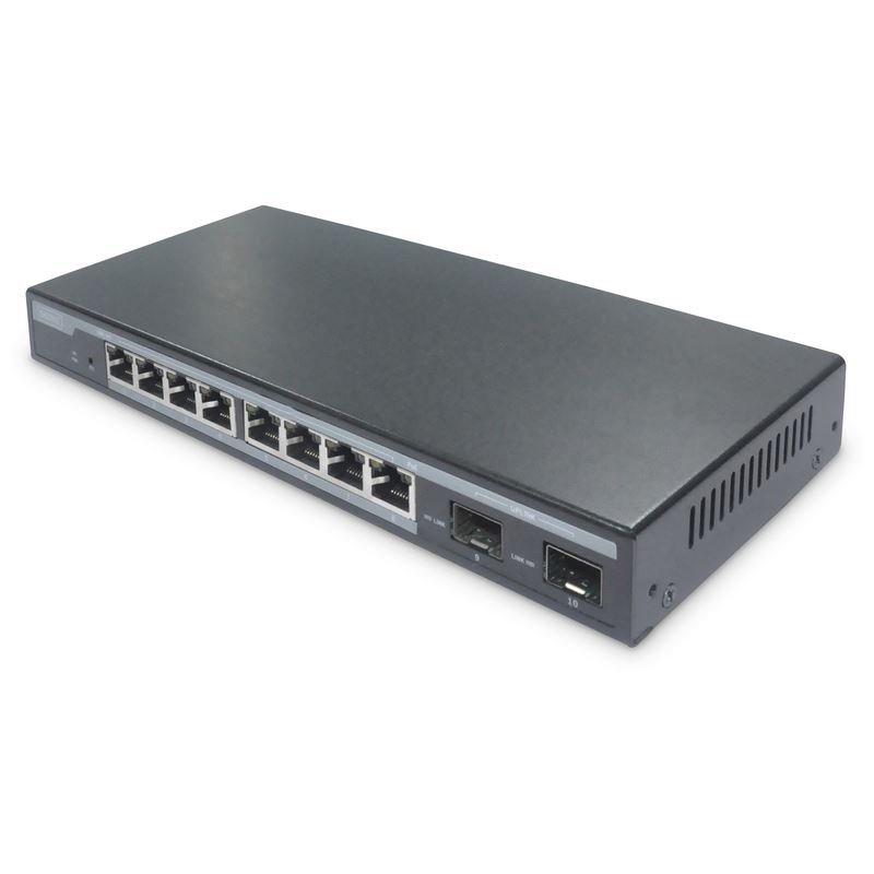Digitus Switch 8-Port L2-Managed Gigabit PoE 2xSFP 86W