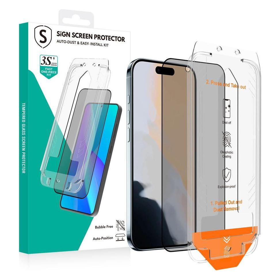 SIGN Privacy Screen Protector iPhone Air - EZ Apply with dust free applicator (Apple iPhone Air) (SNTP-IP17A-PR)