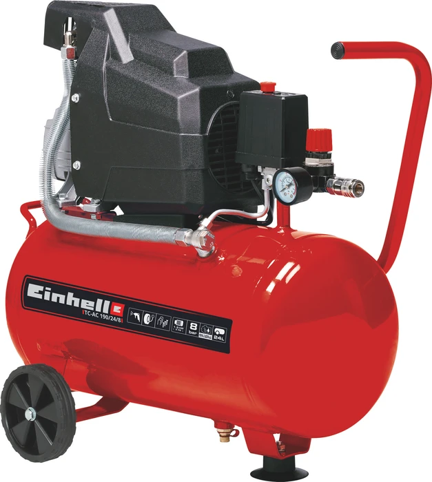 EINHELL-Kompressor mit Luftkammer 24l, Öl TC-AC 190/24/8, 4007325