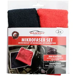 XANTOS Mikrofaser Set rotschwarz