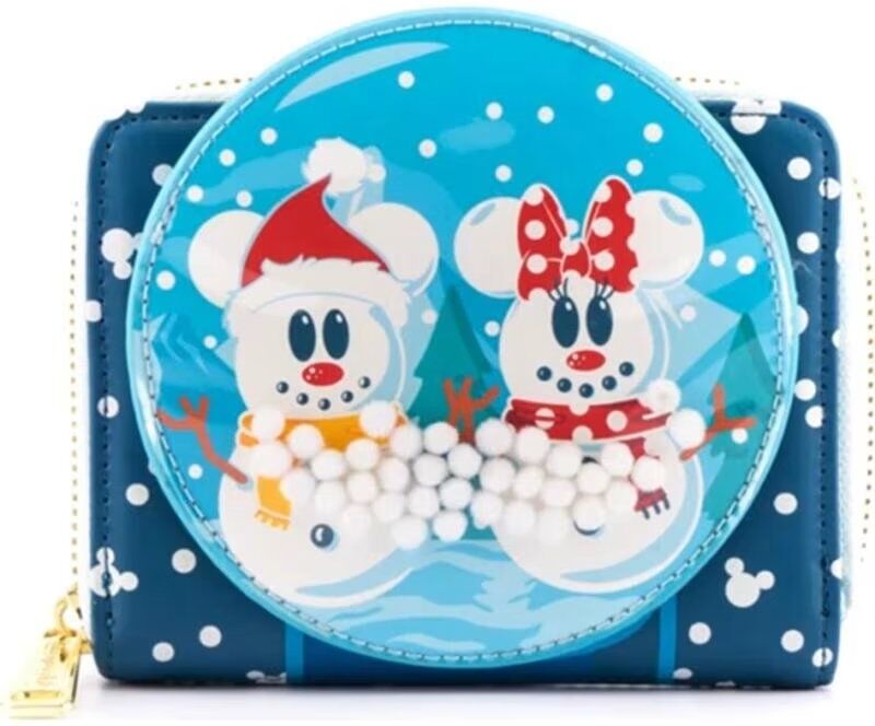Loungefly Monedero Disney Minnie Y Mickey Muñecos De Nieve Talla Única Unisex