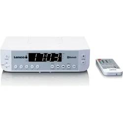 Lenco KCR-100 Küchenradio UKW Bluetooth Weiss (FM, Bluetooth), Radio, Weiss