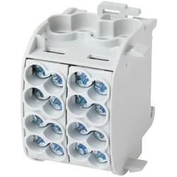 f-tronic 7730005 Hauptleitungsabzweigklemme, 25mm2, 1polig, CU, grau, Doppelblock, HLAK1p25Dgr  - 2 Stück