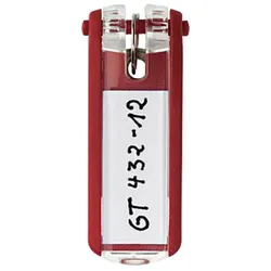 DURABLE Schlüsselanhänger KEY CLIP rot - 6 Stück