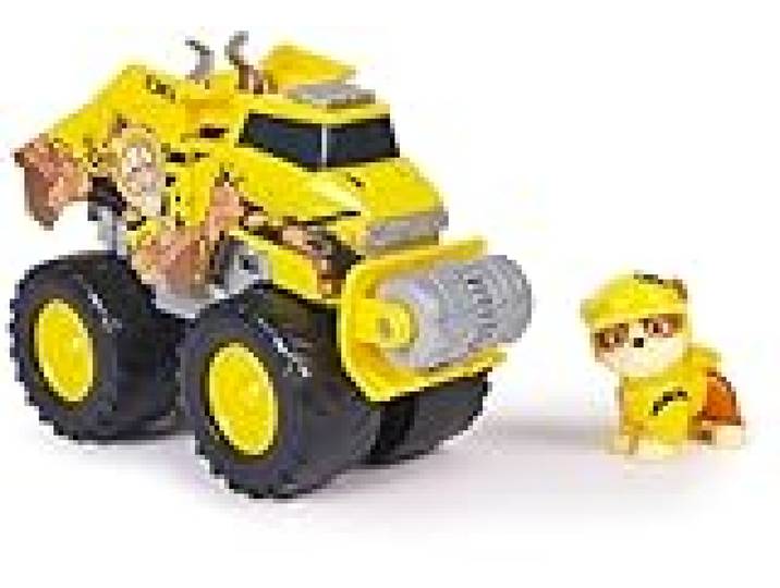 Paw Patrol - Pat Patrouille - Véhicule Figurine Ruben Rescue Wheels - Voiture Figurine À Collectionner - Bulldozer Tout-Terrain - Pat Patrouille Jouet - Voiture Enfant - Jouet Enfant 3 Ans Et +