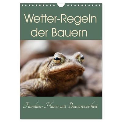 Wetter-Regeln der Bauern (Wandkalender 2027 DIN A4 hoch), CALVENDO Monatskalender
