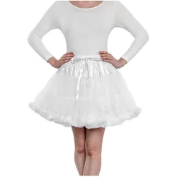 Metamorph Rüschen Tutu weiss - Karneval Faschingskostüm Rock (One Size)