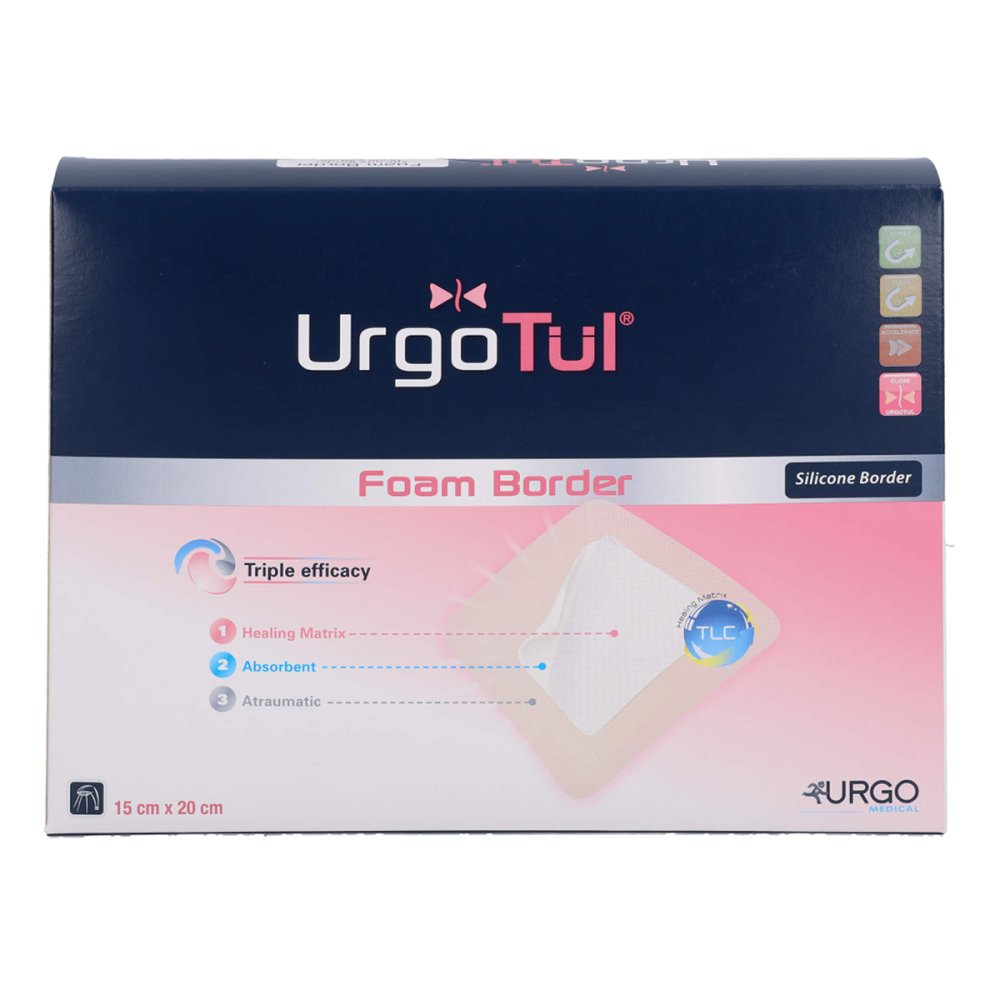 Urgo GmbH Urgotül Foam Border 15x20 cm Verband 10203170