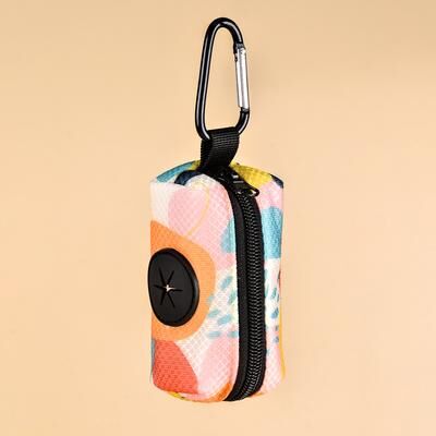 Discount Dollar Deals Cute Abstract Designer Pet Poop Bag Holder Dispenser For Dogs, Attach To Any Leash shitou