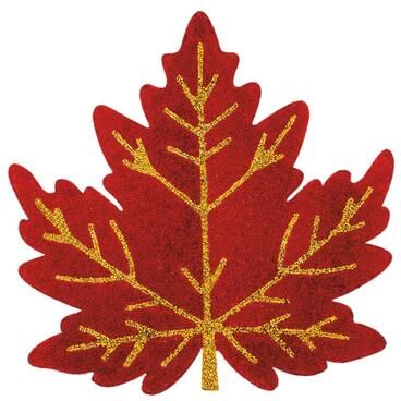 Sparkles Home Luminous Rhinestone Leaf Placemat