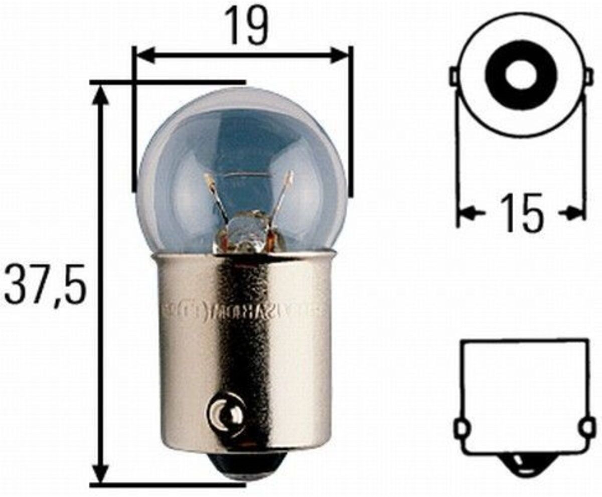 Hella Lampadina R10W HEAVY DUTY EXPERT 24V, 10W, 10 pezzo