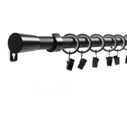 GARDINENSTANGE 1-lauf Wandmontage Kegel 300cm