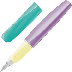 Pelikan Füller Twist Color Blocking light P457, Feder M, für Links- & Rechtshänder, aus Kunststoff, violett
