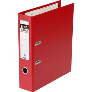 Elba Ordner 10497 RO rado plast, PVC, A4, 8cm, Kunststoffordner, rot