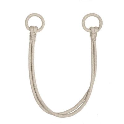 Raffhalter GERSTER "Morena" Gr. 1, grau (grau, beige), B:80cm, Viskosemischung, Raffhalter
