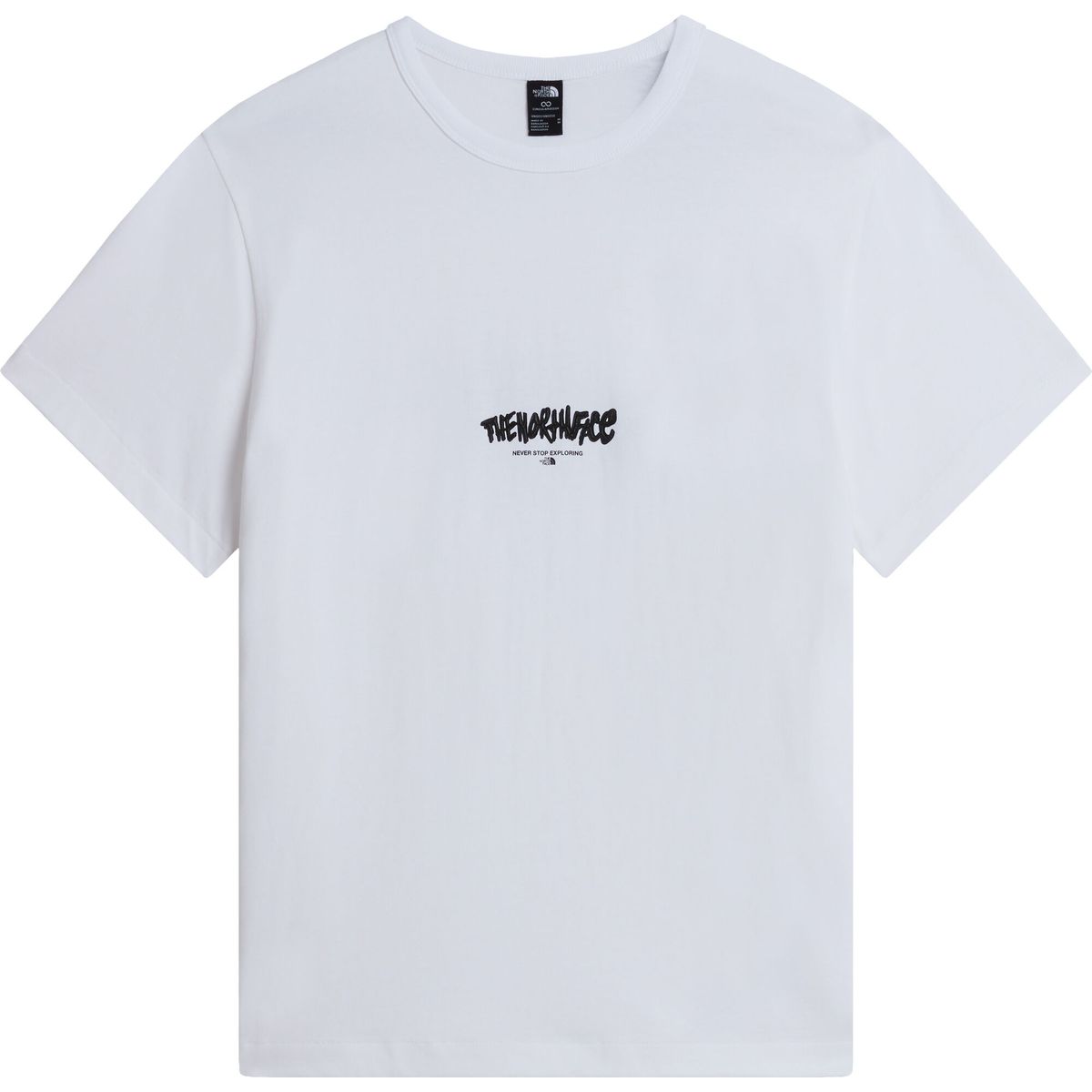 The North Face U NSE Relaxed Softshell Tee-logo Play tnf white (FN4) S NF0A8JA6FN4-S