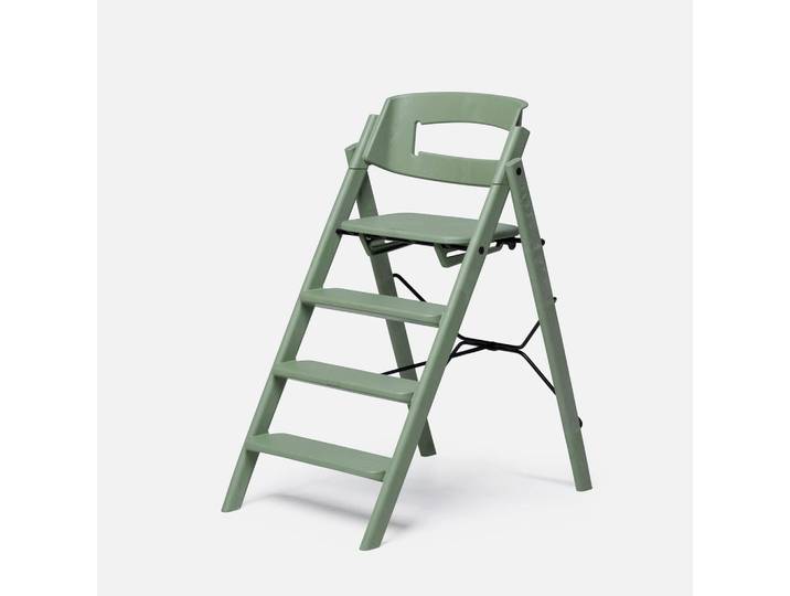 Hochstuhl Kaos Klapp, Salbeigrün, Kunststoff, Naturmaterialien, 45.5x81 cm, EN 71, EN 14988, höhenverstellbar, zusammenklappbar, Babymöbel, Hochstühle & Zubehör, Hochstühle