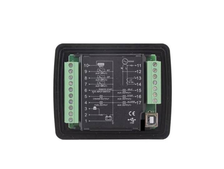 Generator Control Modul LCD Panel Passend for DC30D DC32D DC30D DC32D Genset-Controller LCD-Display USB-Schnittstelle Austausch von Kraftstoff-Generator-Teilen