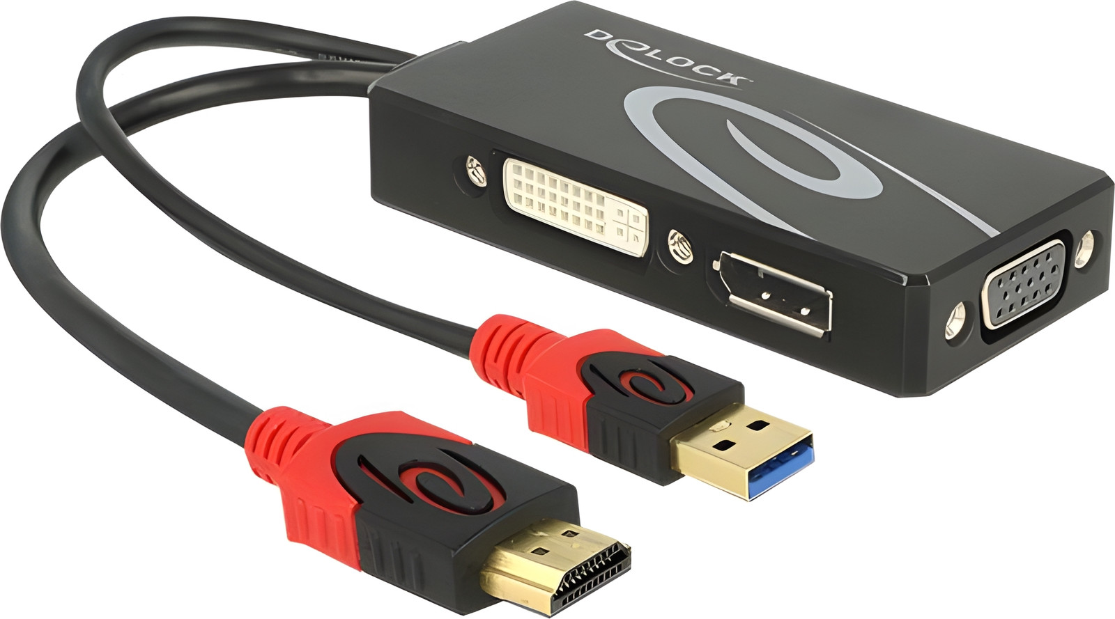 Delock Videoconverter HDMI naar DVI, DisplayPort en VGA