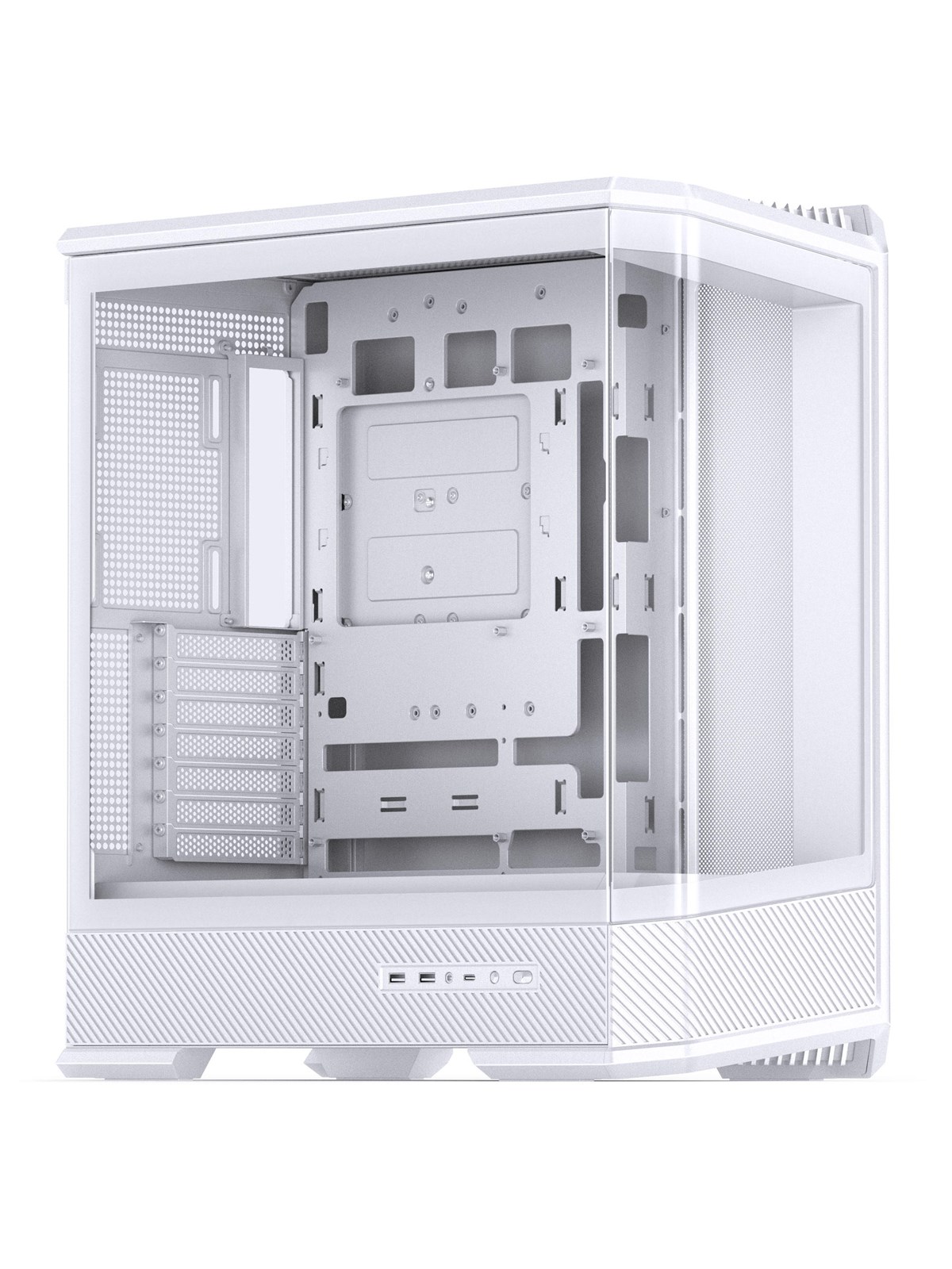 Jonsbo D400 Midi Tower ATX Tempered Glass - whit - Gehäuse