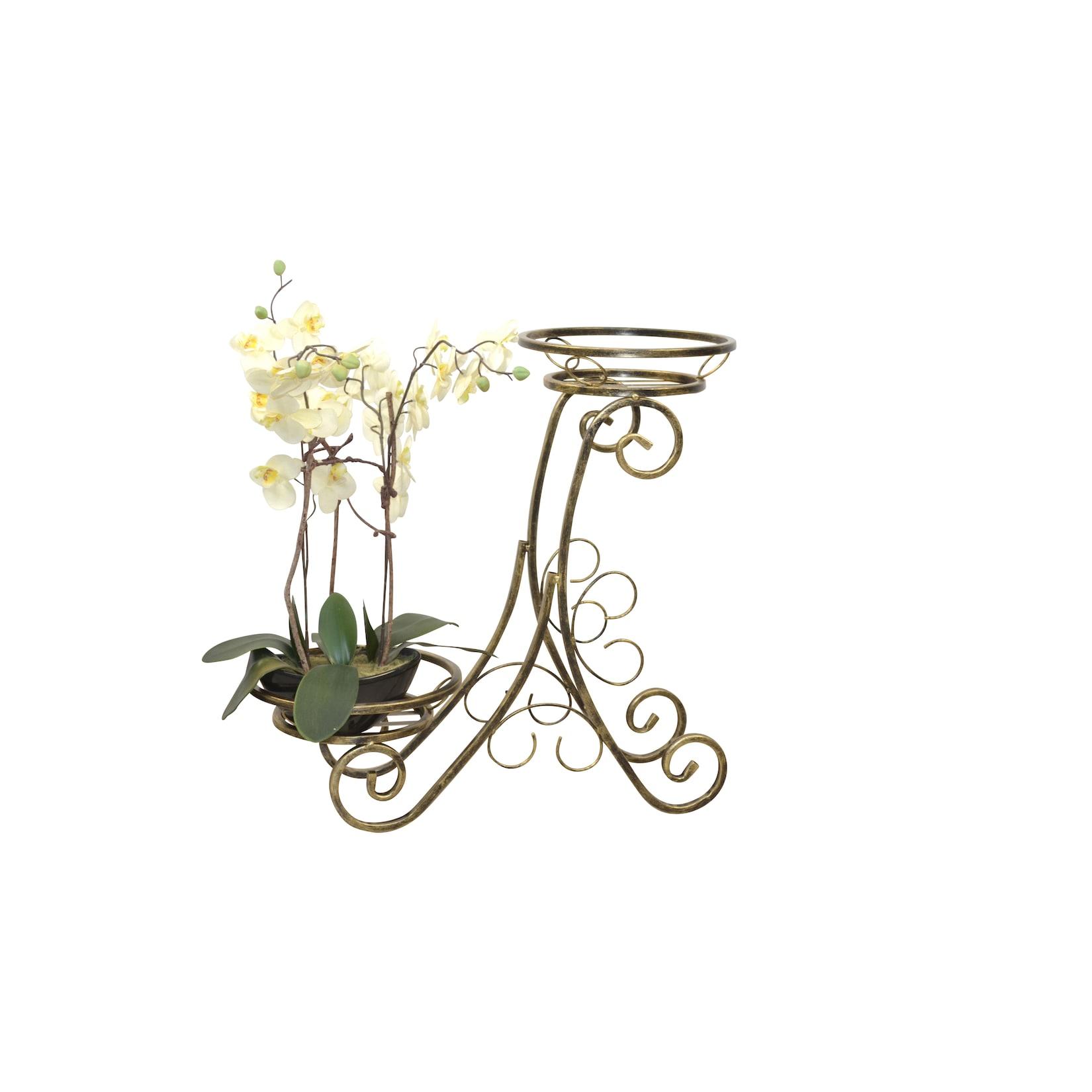möbel direkt online Blumenständer Heino antik goldfarben