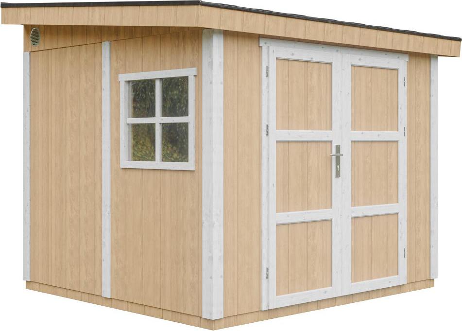 Gartenhaus 5,9 m² - H231x248x294 cm - Timbela M938-HARVEST HONEY