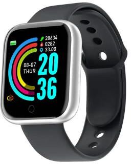 Clever Finds Bluetooth Smart Watch Fitness Tracker And Sleep Monitor silver Black Y68 D20