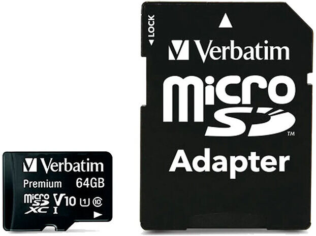 MEMÓRIA MICRO-SD VERBATIM 64GB CL10