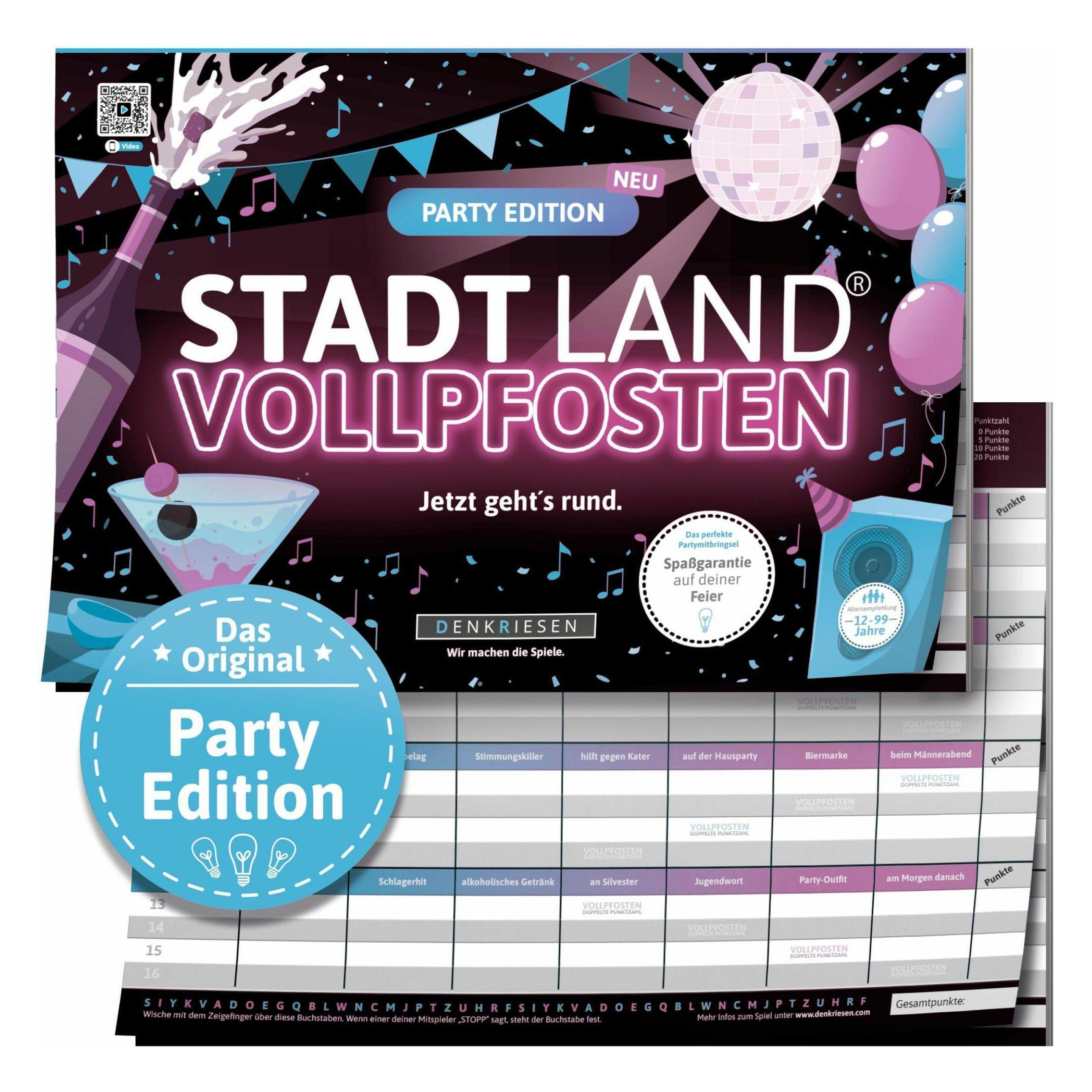 Denkriesen Stadt Land Vollpfosten - A4 Block Party Edition (d) (Deutsch) (SL2014)