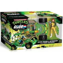 Playmates Tortues Ninja x G.I. Joe Crossover Classics véhicule A.W.E. Shell-Striker avec figurine