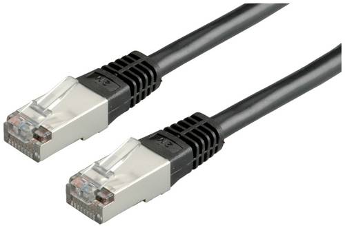 Value 21.99.1325 RJ45 Patchkabel CAT 6 S/FTP 0.50m Schwarz