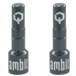 AMBIT Tubeless Ventil Adapter Set Realm | blau-grau