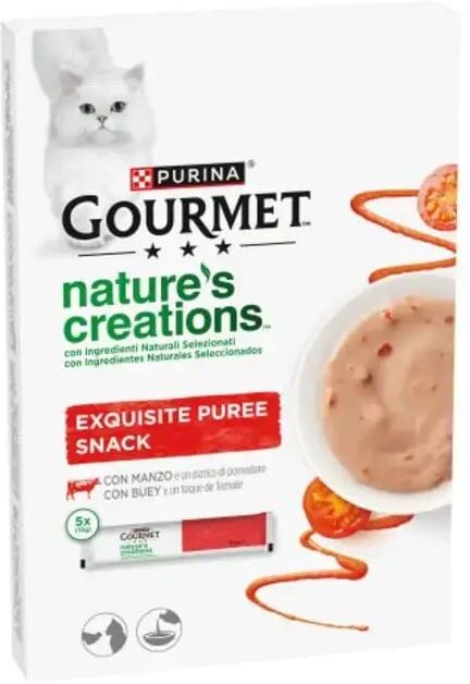 Gourmet Nature's Creation Puré Buey y Tomate 11 uds x 5 uds