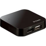 D-Link DUB-H4/E 4-port USB 2.0 extern mit Netzteil schwarz