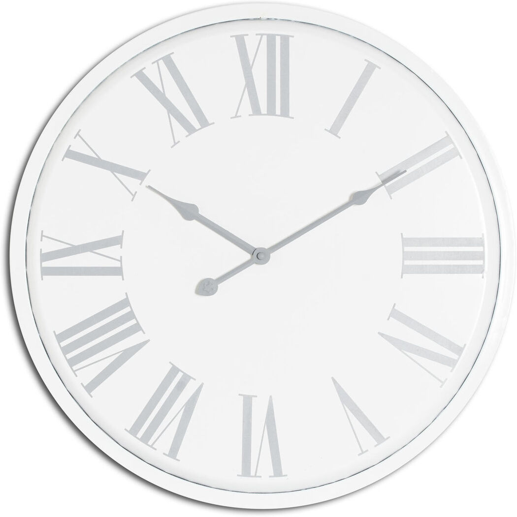 17 Stories Gottfrieda Resin Analogue Wall Clock White 49cm H x 49cm W x 5cm D