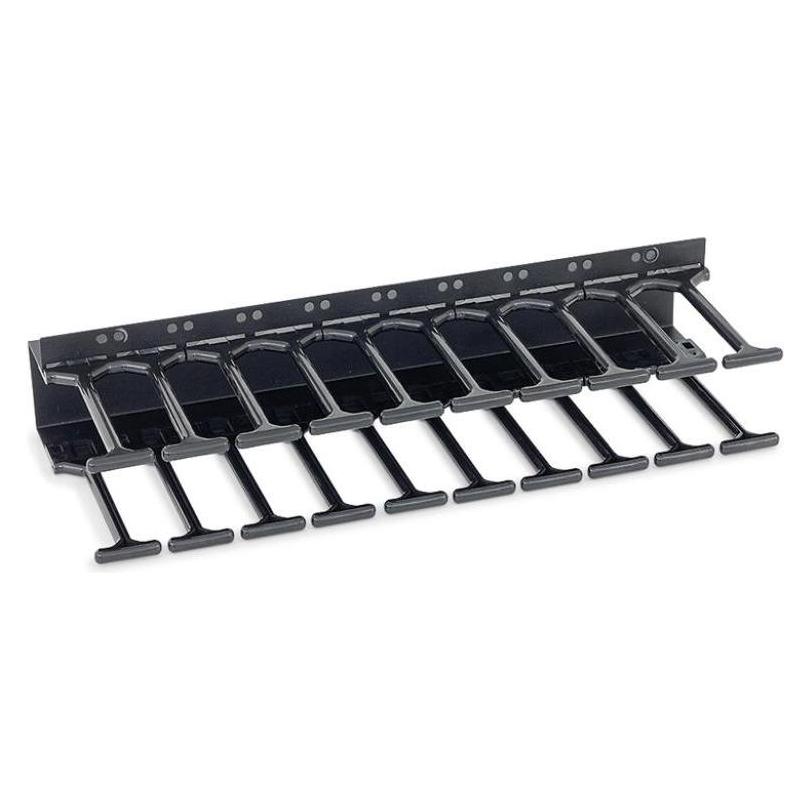 Triton RAB-VP-H10-X1 - Kabelführungspanel 10 HE, Kammschiene zweireihig (RAB-VP-H10-X1)