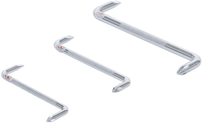 Jeu de tournevis coudés plats/cruciformes 3 pièces BGS Do it yourself (7982)