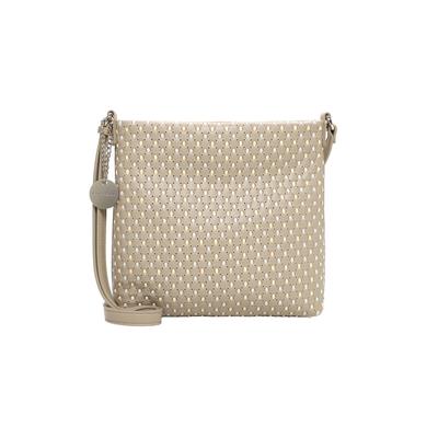 Umhängetasche EMILY & NOAH "Umhängetasche E&N Josefin", Damen, Gr. B/H/T: 28cm x 27cm x 6cm 0, grau (lighttaupe 911), Polyester, Taschen Umhängetasche
