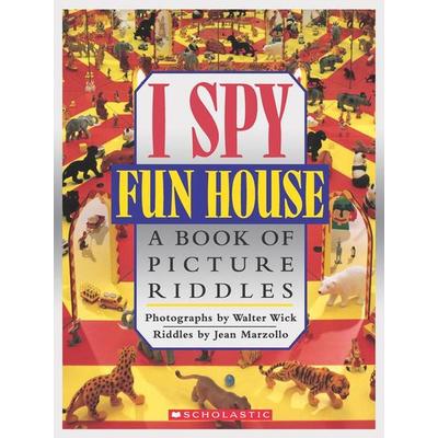 I Spy Fun House: A Book of Picture Riddles, Gebundene Ausgabe von Jean Marzollo, Scholastic, 978-0-590-46293-8