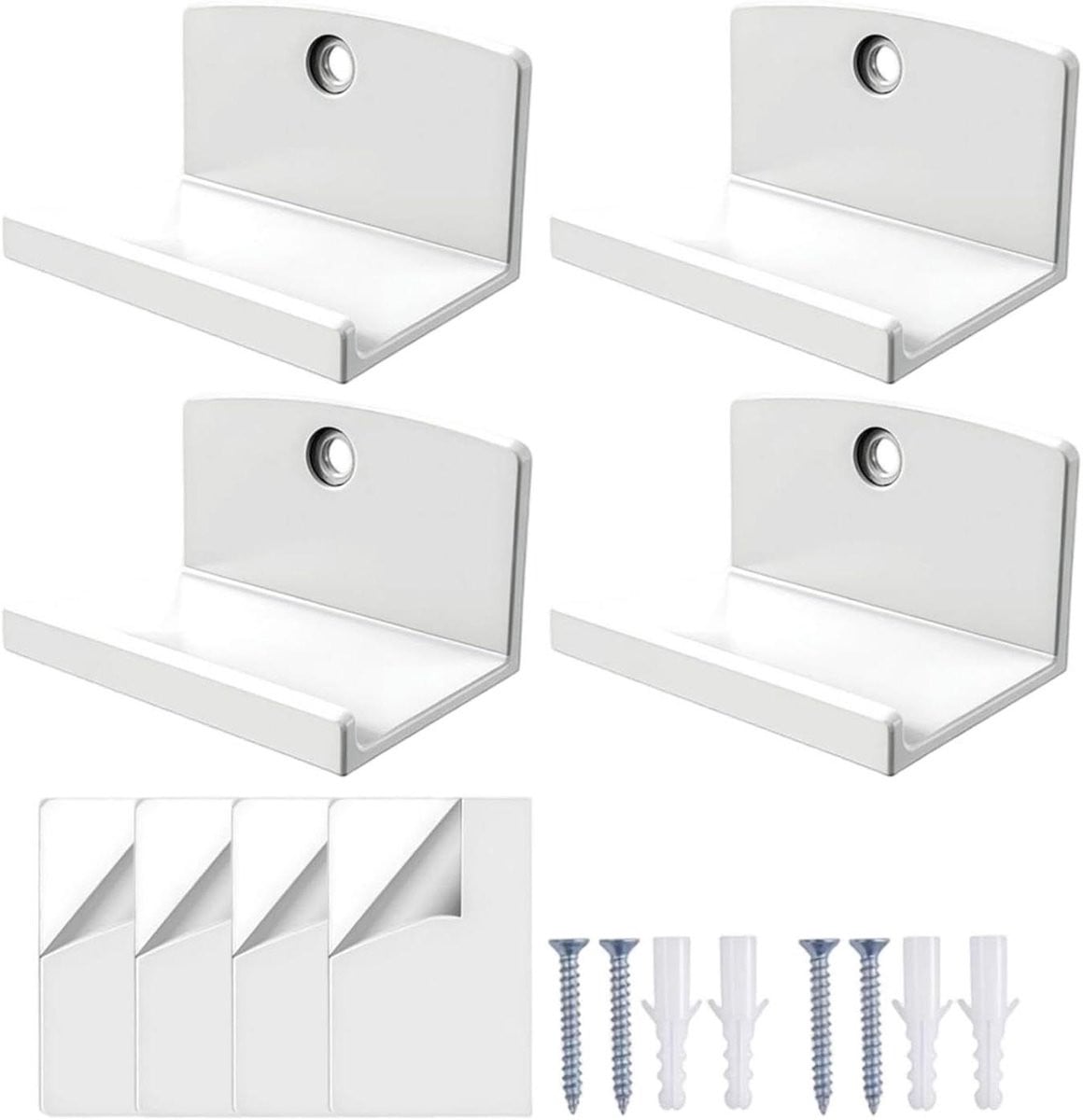 Acryl Platenrek Wit - Zwevende Albumhouder voor Wandmontage - 635 cm